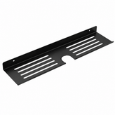 شلف دیواری مشکی مخصوص سرویس بهداشتی و حمام با طراحی مینیمال