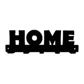 آویز دیواری کلید فلزی طرح HOME مدل PJ120 با ۵ قلاب نگهداری کلید و طراحی مدرن