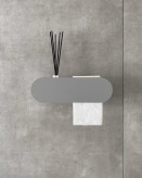 نگهدارنده رول دستمال توالت دیواری مدل PJ329 با ابعاد 40 × 10 × 4 سانتیمتر